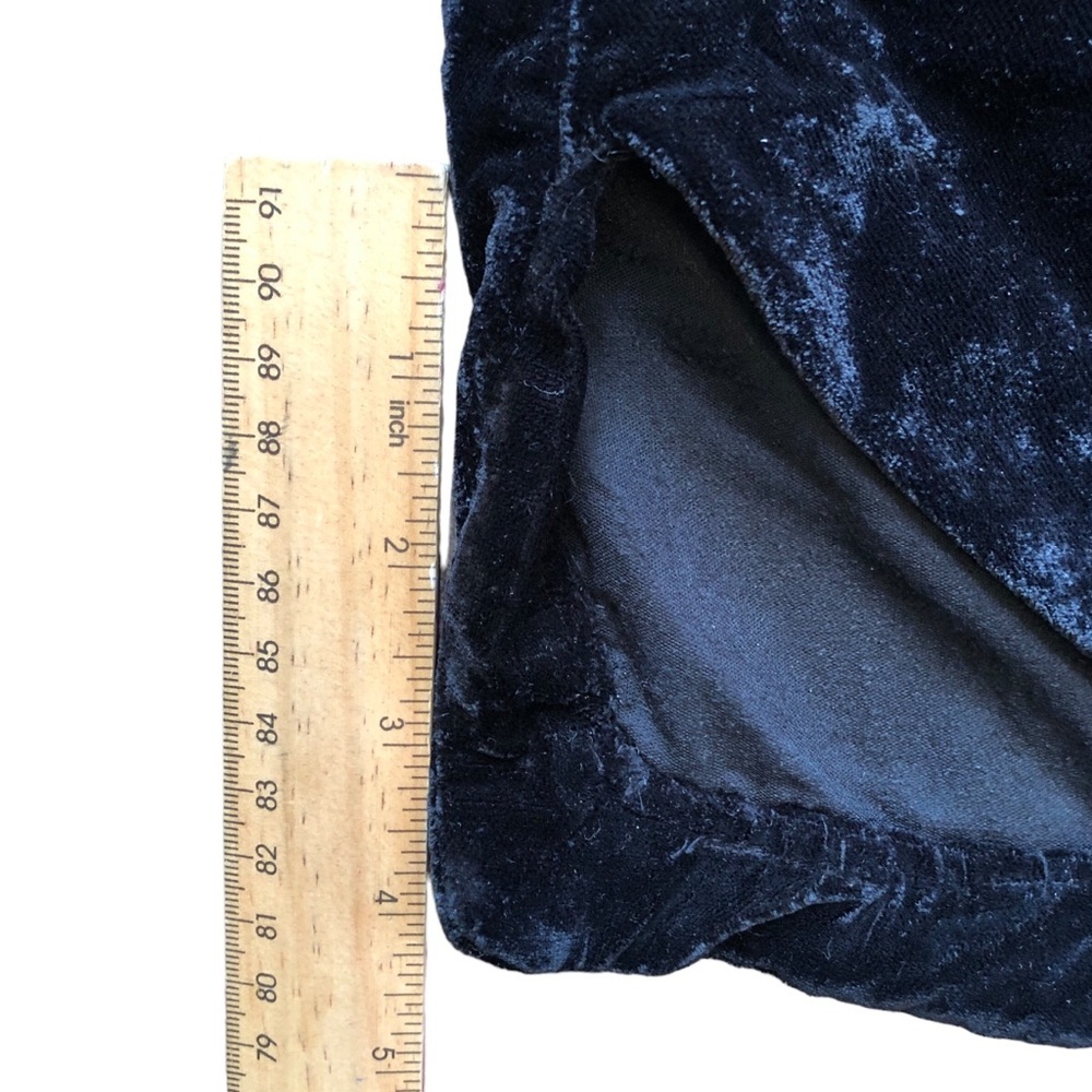 Free People Annalise Velvet Mini Skirt || Black - Picture 8 of 8